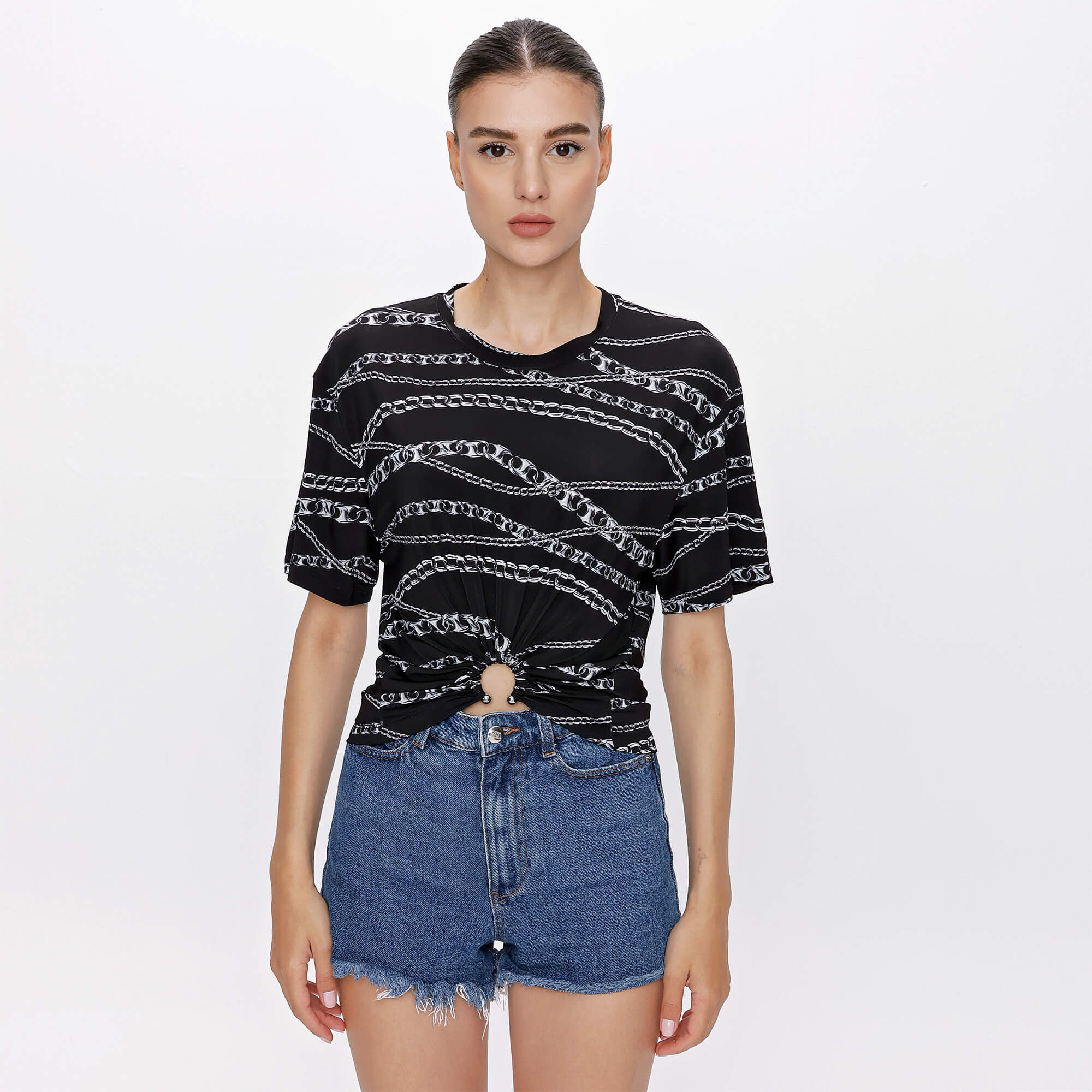 Paco Robanne - Black Chain Print Tshirt